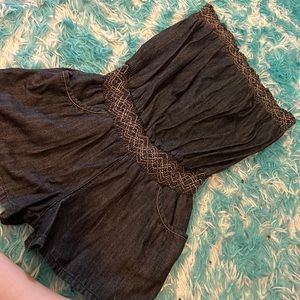 Denim romper